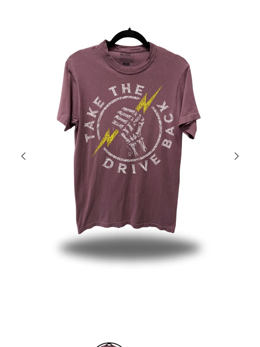 Men's Graphic Tee - Mauve 'Take The Drive Back' vintage tee vineyard medium